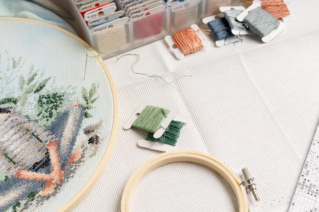 Atelier de broderie interior
